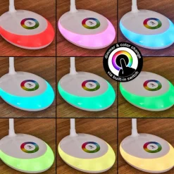 hofstein Sneslev Lampe de bureau, Lampe à poser LED Blanc, 1 lumière, Changeur de couleurs