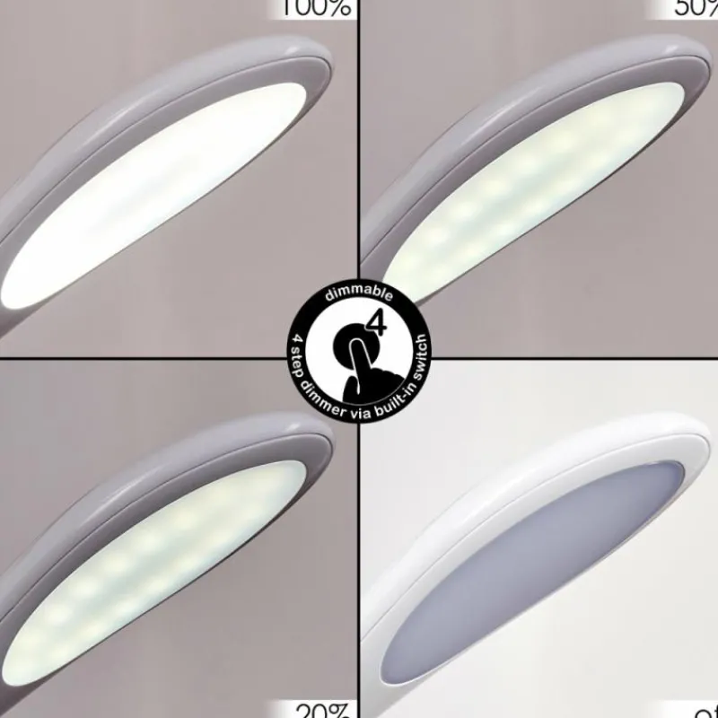 hofstein Sneslev Lampe de bureau, Lampe à poser LED Blanc, 1 lumière, Changeur de couleurs