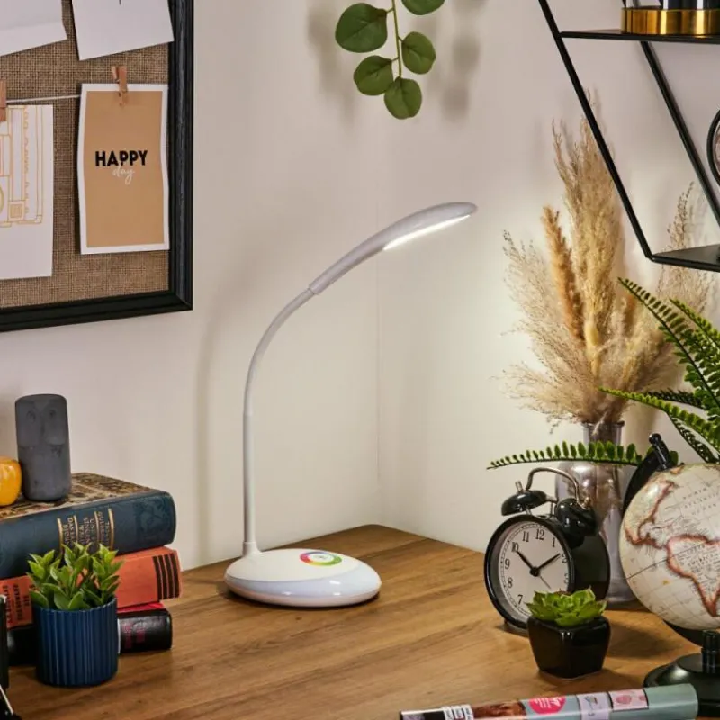 hofstein Sneslev Lampe de bureau, Lampe à poser LED Blanc, 1 lumière, Changeur de couleurs