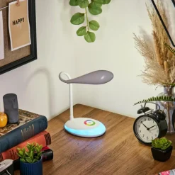 hofstein Sneslev Lampe de bureau, Lampe à poser LED Blanc, 1 lumière, Changeur de couleurs
