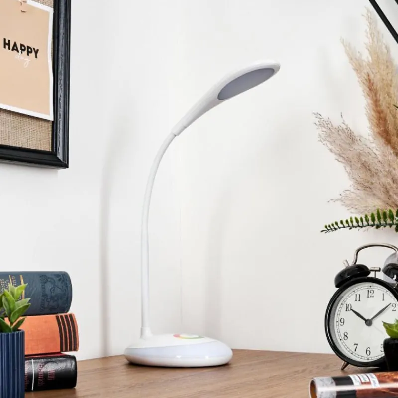hofstein Sneslev Lampe de bureau, Lampe à poser LED Blanc, 1 lumière, Changeur de couleurs
