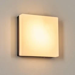 hofstein Sneslev Lampe murale d´extérieur, Applique murale Noir, 1 lumière