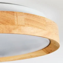 Lampes En Bois-hofstein Sofo Plafonnier LED Blanc, 1 lumière