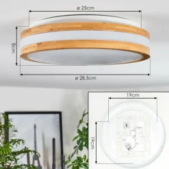 hofstein Sofo Plafonnier LED Blanc, 1 lumière