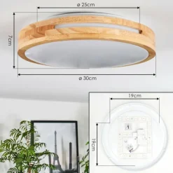 hofstein Sofo Plafonnier LED Blanc, 1 lumière