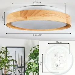 hofstein Sofo Plafonnier LED Blanc, 1 lumière