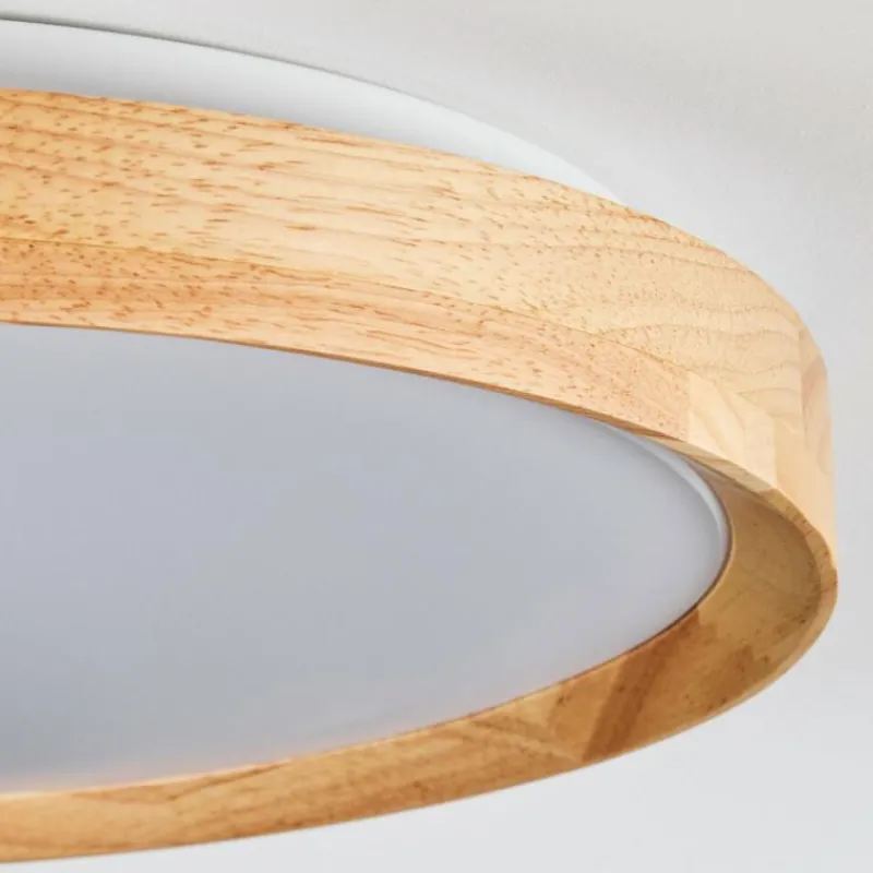 Luminaires Scandinaves-hofstein Sofo Plafonnier LED Blanc, 1 lumière, Télécommandes