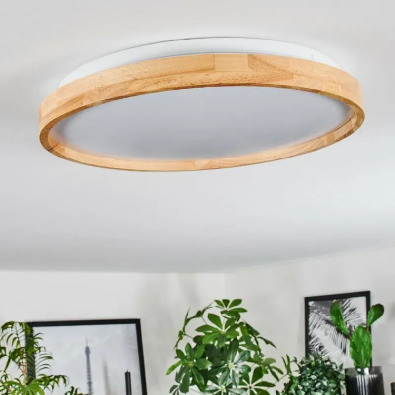 Luminaires Scandinaves-hofstein Sofo Plafonnier LED Blanc, 1 lumière, Télécommandes