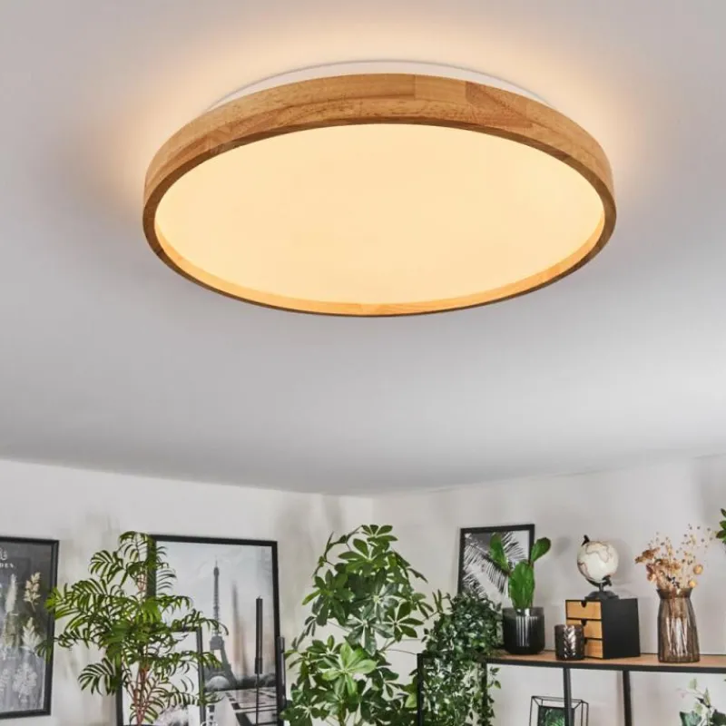 Luminaires Scandinaves-hofstein Sofo Plafonnier LED Blanc, 1 lumière, Télécommandes