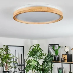 Luminaires Scandinaves-hofstein Sofo Plafonnier LED Blanc, 1 lumière, Télécommandes