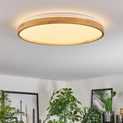 Luminaires Scandinaves-hofstein Sofo Plafonnier LED Blanc, 1 lumière, Télécommandes