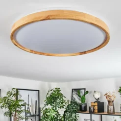 Luminaires Scandinaves-hofstein Sofo Plafonnier LED Blanc, 1 lumière, Télécommandes