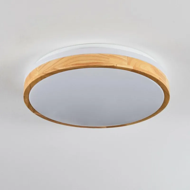 Luminaires Scandinaves-hofstein Sofo Plafonnier LED Blanc, 1 lumière, Télécommandes