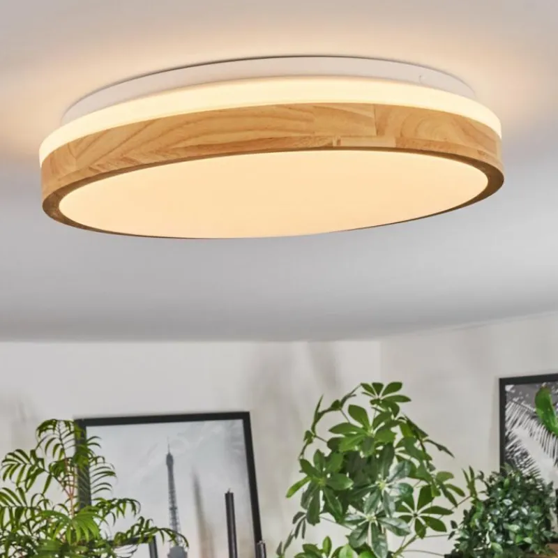 Luminaires Scandinaves-hofstein Sofo Plafonnier LED Blanc, 1 lumière, Télécommandes