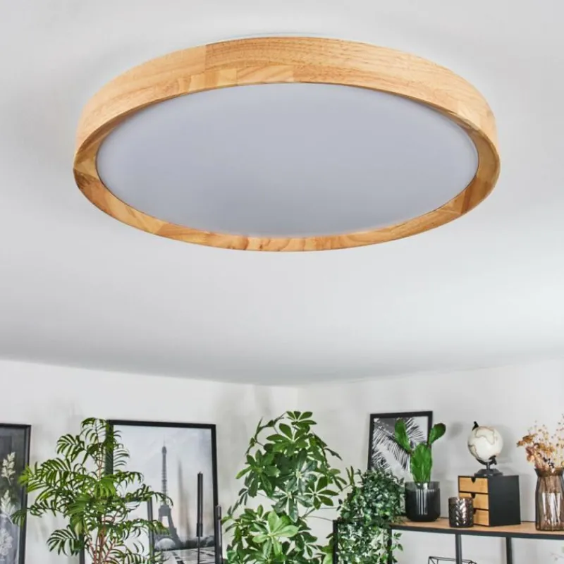 Luminaires Scandinaves-hofstein Sofo Plafonnier LED Blanc, 1 lumière, Télécommandes
