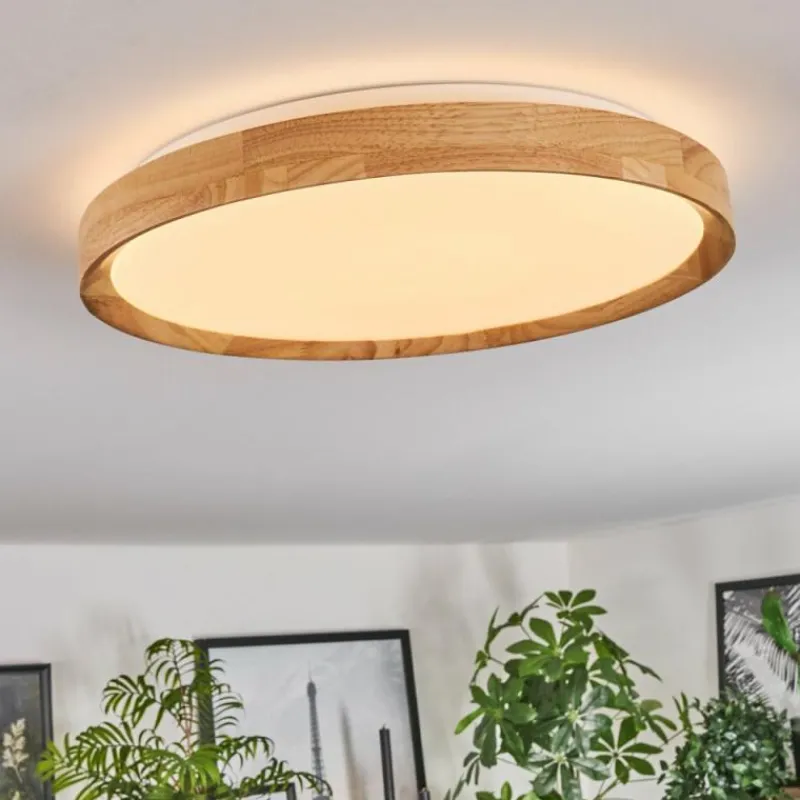 Luminaires Scandinaves-hofstein Sofo Plafonnier LED Blanc, 1 lumière, Télécommandes