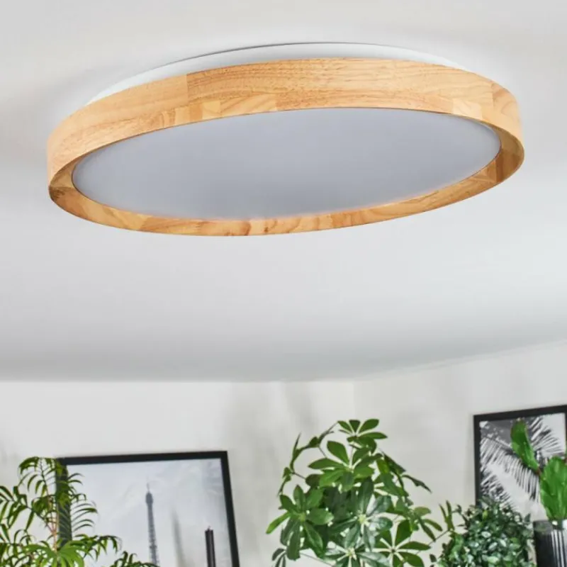 Luminaires Scandinaves-hofstein Sofo Plafonnier LED Blanc, 1 lumière, Télécommandes