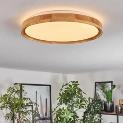 Luminaires Scandinaves-hofstein Sofo Plafonnier LED Blanc, 1 lumière, Télécommandes