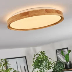 Luminaires Scandinaves-hofstein Sofo Plafonnier LED Blanc, 1 lumière, Télécommandes