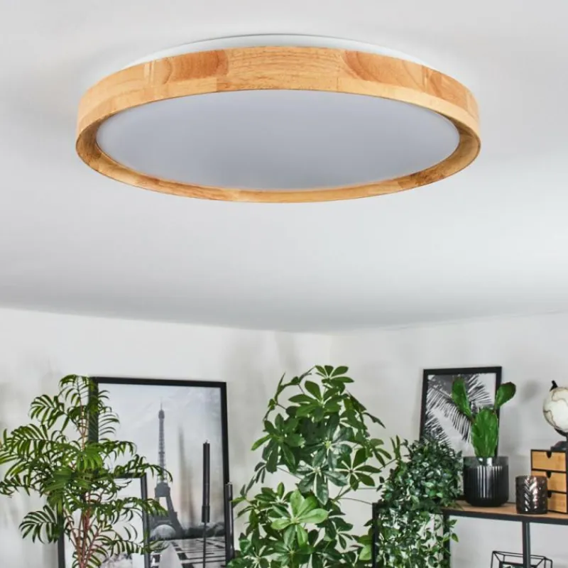 Luminaires Scandinaves-hofstein Sofo Plafonnier LED Blanc, 1 lumière, Télécommandes