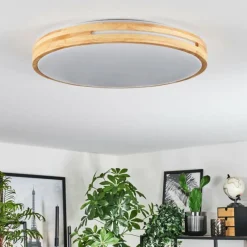 Luminaires Scandinaves-hofstein Sofo Plafonnier LED Blanc, 1 lumière, Télécommandes