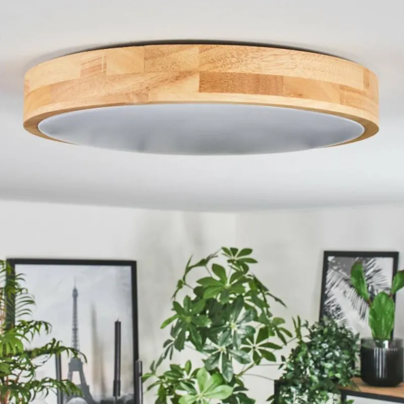 Luminaires Scandinaves-hofstein Sofo Plafonnier LED Blanc, 1 lumière, Télécommandes