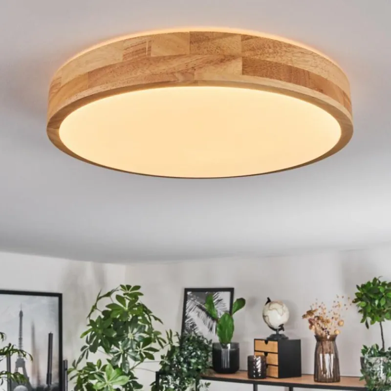 Luminaires Scandinaves-hofstein Sofo Plafonnier LED Blanc, 1 lumière, Télécommandes