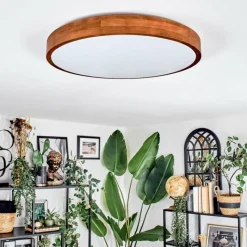 Luminaires Scandinaves-hofstein Sofo Plafonnier LED Écru, 1 lumière, Télécommandes