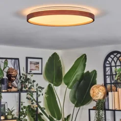 Luminaires Scandinaves-hofstein Sofo Plafonnier LED Écru, 1 lumière, Télécommandes