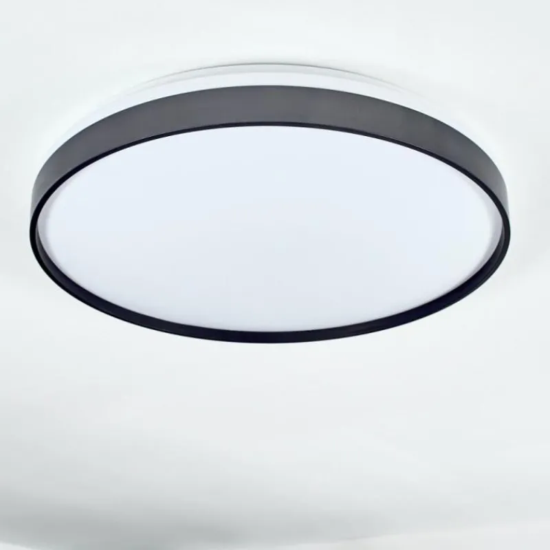 Luminaires Scandinaves-hofstein Sofo Plafonnier LED Noir, 1 lumière, Télécommandes