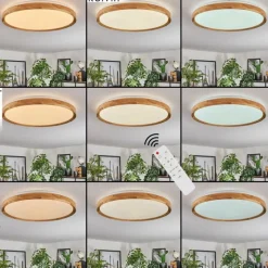 Luminaires Scandinaves-hofstein Sofo Plafonnier, Panel LED Blanc, 1 lumière, Télécommandes