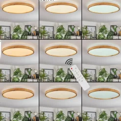 Luminaires Scandinaves-hofstein Sofo Plafonnier, Panel LED Blanc, 1 lumière, Télécommandes