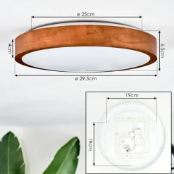 hofstein Sofo Plafonnier, Panel LED Blanc, 1 lumière