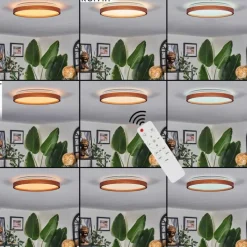 hofstein Sofo Plafonnier, Panel LED Blanc, 1 lumière, Télécommandes