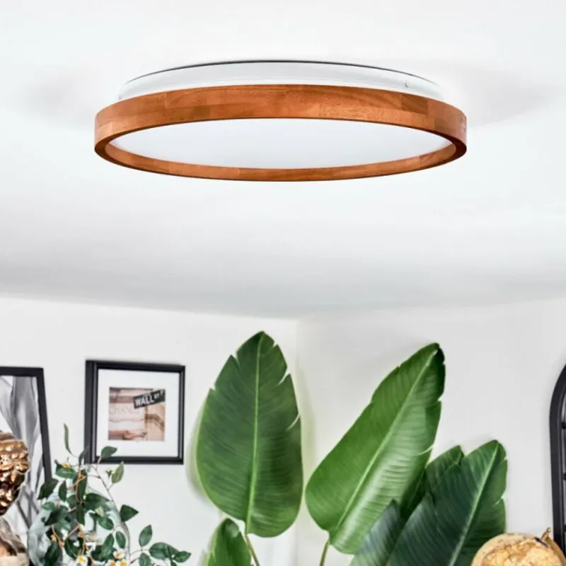 hofstein Sofo Plafonnier, Panel LED Blanc, 1 lumière, Télécommandes