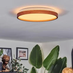 hofstein Sofo Plafonnier, Panel LED Blanc, 1 lumière, Télécommandes