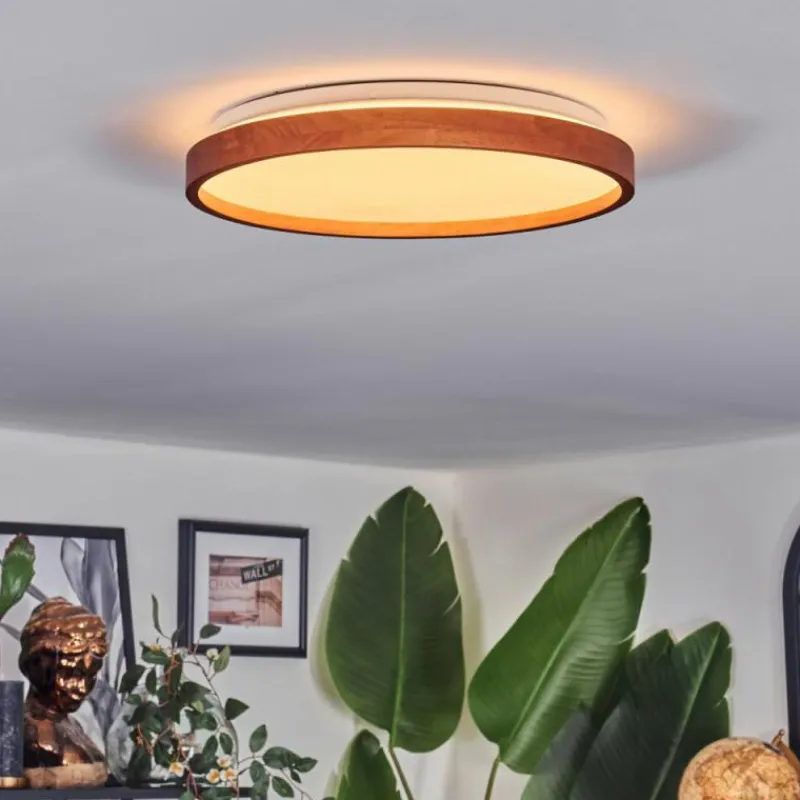 hofstein Sofo Plafonnier, Panel LED Blanc, 1 lumière, Télécommandes