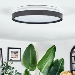 hofstein Sofo Plafonnier, Panel LED Blanc, 1 lumière, Télécommandes