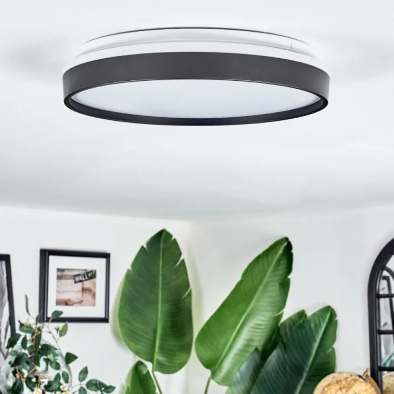 hofstein Sofo Plafonnier, Panel LED Blanc, 1 lumière, Télécommandes