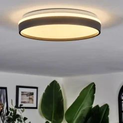 hofstein Sofo Plafonnier, Panel LED Blanc, 1 lumière, Télécommandes