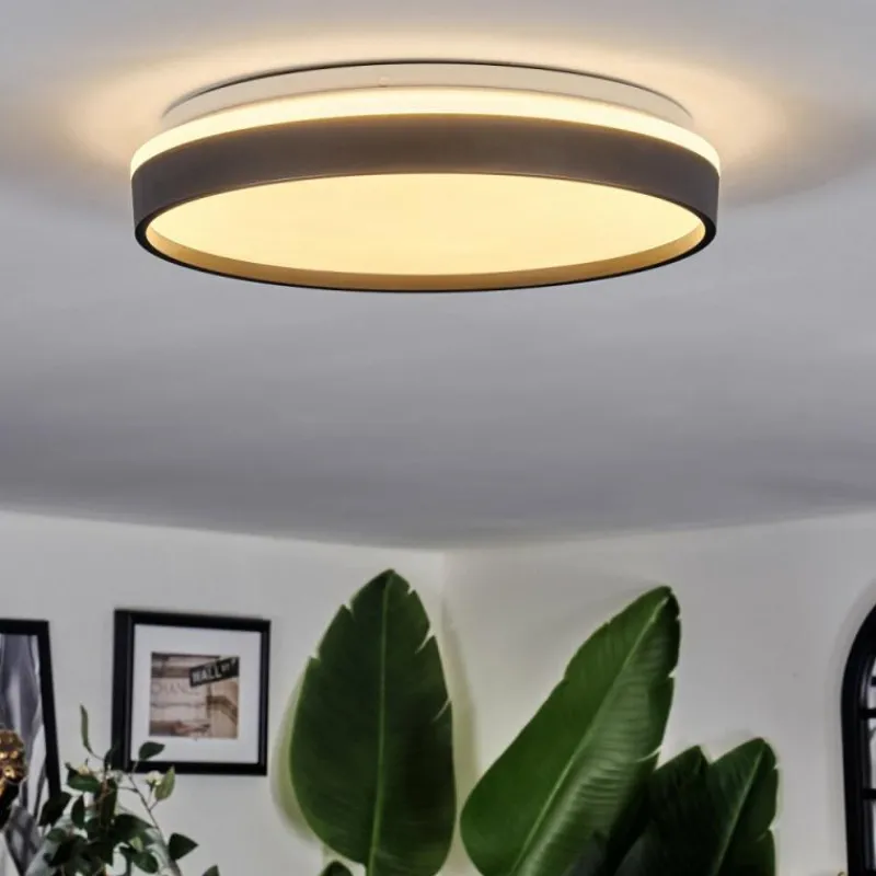 hofstein Sofo Plafonnier, Panel LED Blanc, 1 lumière, Télécommandes