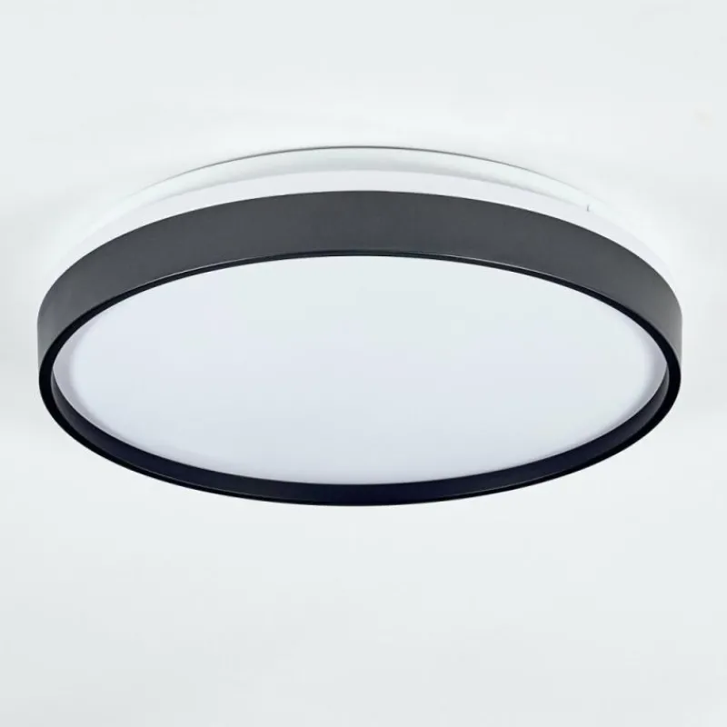 hofstein Sofo Plafonnier, Panel LED Blanc, 1 lumière, Télécommandes