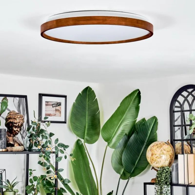 hofstein Sofo Plafonnier, Panel LED Blanc, 1 lumière, Télécommandes