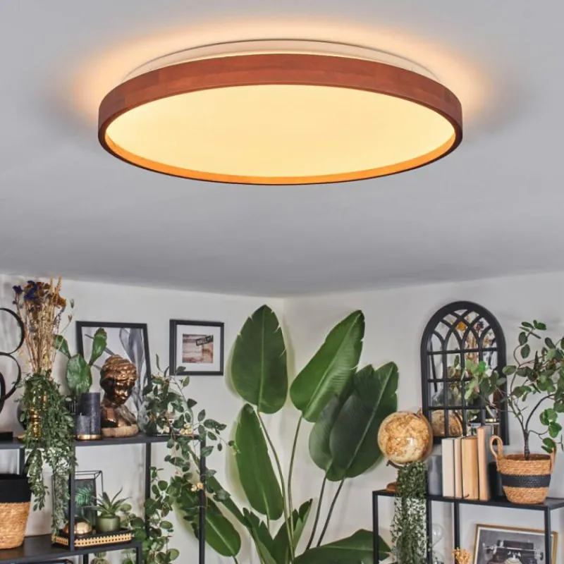 hofstein Sofo Plafonnier, Panel LED Blanc, 1 lumière, Télécommandes