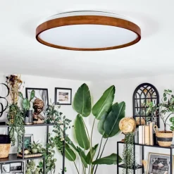 hofstein Sofo Plafonnier, Panel LED Blanc, 1 lumière, Télécommandes