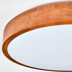 Lampes En Bois-hofstein Sofo Plafonnier, Panel LED Blanc, 1 lumière, Télécommandes