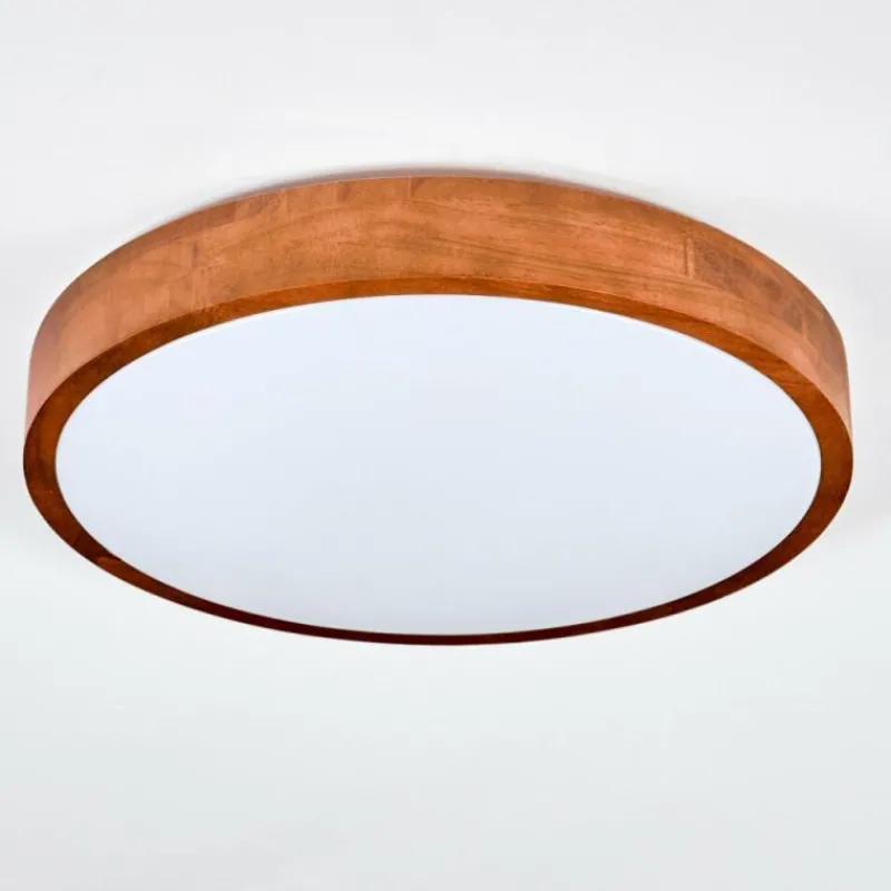 Lampes En Bois-hofstein Sofo Plafonnier, Panel LED Blanc, 1 lumière, Télécommandes