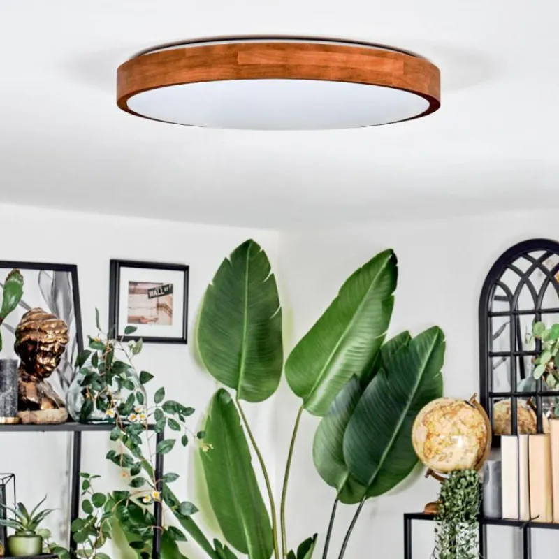 hofstein Sofo Plafonnier, Panel LED Blanc, 1 lumière, Télécommandes