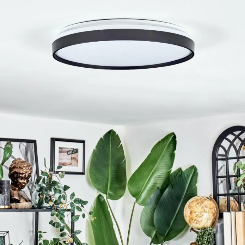 hofstein Sofo Plafonnier, Panel LED Blanc, 1 lumière, Télécommandes