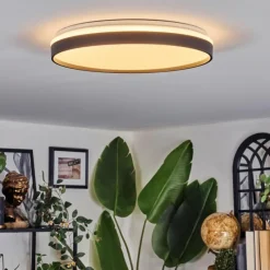 hofstein Sofo Plafonnier, Panel LED Blanc, 1 lumière, Télécommandes